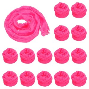 Unique Bargains Nylon Mesh DIY Craft Tensile Stocking Flower Fabric 15 Pcs 26" - 1 of 4