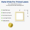 Avery Printable Square Labels, Gold Multi-Lined Border, 2" x 2", Matte White Square Labels, Permanent, Laser/Inkjet, 120ct, Great for Product Labels - 2 of 4
