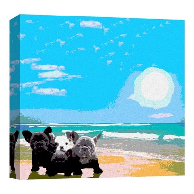 16" x 16" Dogs By The Sea Decorative Wall Art - PTM Images