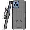 Nakedcellphone Combo for T-Mobile REVVL 6X 5G (2023) / REVVL 6 5G (2022) - Case with Stand and Belt Clip Holster/Holder - 2 of 4
