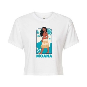 Women's - Disney Princess - Moana Full Body Portrait Cropped Graphic T-Shirt - 1 of 4