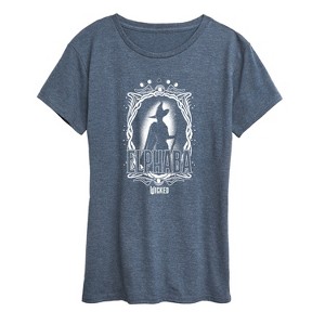 Women's - Wicked - Elphaba Wicked Witch Of The West Silhouette Short Sleeve Graphic T-Shirt - 1 of 4