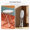 Folding Stool, Backless 18-Inch Stool, Portable with Handle, Foldable Bar Stool, Anti-Slip Feet, 600Lbs Capacity, for Bar Stools Kitchen Home Indoor - 4 of 4