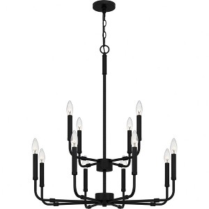 Quoizel Lighting Abner 12 - Light Chandelier in  Matte Black - 1 of 4