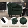 CAVINAS Corduroy Barrel Accent Chair with Curved Backrest and Pillows,Cozy Upholstered Living Room Chairs,Reading Chairs for Living Room - 4 of 4