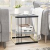 Tangkula 2-tier Side End Coffee Table Square Nightstand for Living Room Bedroom - 4 of 4