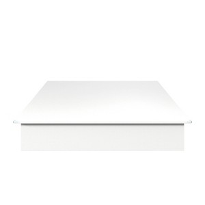 Nexera Queen Valere Platform Bed White: Modern Unupholstered, Wood Composite, No Box Spring Needed - 1 of 4