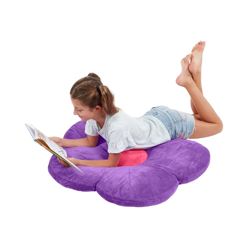 ECR4Kids Flower Floor Pillow, Oversized Cushion for Kids’ Bedrooms, Reading Nooks, Playrooms, 4 of 14