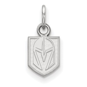 Black Bow Jewelry Sterling Silver Vegas Golden Knights NHL Extra Small Pendant - 1 of 2