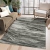 Abstract Area Rug Machine Washable Rug Modern Area Rug Stain Resistant Non-Slip Accent Rug Floor Cover Carpet Rug for Living Room Decor - 3 of 4