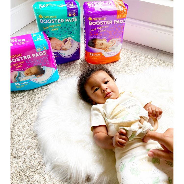 Sposie Booster Pads For Overnight Diaper Leak Protection - 32ct, 5 of 7