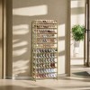 Shoe Rack, 12-Tier Shoe Organizer, Metal Shoe Storage for Garage, Entryway, Set of 2 6-Tier Stackable Shoe Shelf Holds 48-60 Pairs - 3 of 4