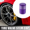 Unique Bargains Car Bike Round Tire Valve Stem Cap with Rubber Seal Wheel Rims Covers 8 Pcs - 2 of 4
