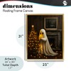 Stupell Industries Christmas Ghost Hanging Lights Floating Frame Canvas Art - 4 of 4