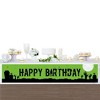 Big Dot of Happiness Zombie Zone - Birthday Zombie Crawl Happy Birthday Decorations Party Banner - 3 of 4