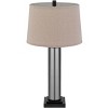 Cal Lighting Garner 150W 3 Way Glass Table lamp with Taper Drum hardback Fabric Shade. Priced and Sold as Pairs - 3 of 4