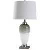 Elstree Glass and Chrome Metal Table Lamp Silver/White - StyleCraft: LED Night Light, No Assembly, UL Listed - 3 of 4