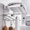 Towel Rack for Bathroom with Towel Bar,16in Bathroom Towel Holder for Bathroom Wall Mounted - 3 of 4