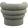Meridian Furniture,Valentina Linen Textured Fabric Accent Swivel Chair - 2 of 4
