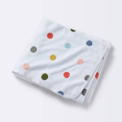 Polka dot shop baby blanket