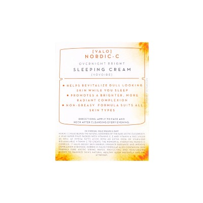 lumene valo nordic c sleeping cream