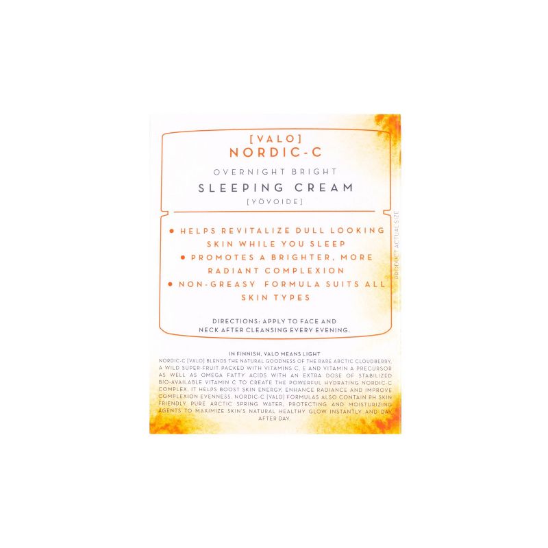 Lumene Valo Overnight Bright Sleeping Cream with Vitamin C - 1.7 fl oz, 5 of 12