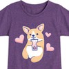 Girls' - Instant Message - Kawaii Fitted Short Sleeve Graphic T-Shirt - 2 of 4
