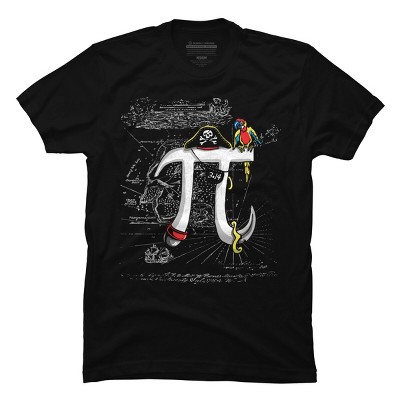 Men's Design By Humans Pirate Pi Day By MudgeStudios T-Shirt