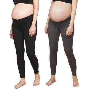 Women's BumpStart Under Belly Maternity Leggings (2 Pack) - Motherhood Maternity - 1 of 4