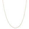 Black Bow Jewelry 1mm, 14k Yellow Gold, Singapore Chain Necklace - 3 of 4