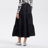 Women's Shirring A-Line Skirt - A New Day™ Black - 2 of 3