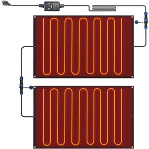 DoCred Snow Melting Mats,Non Slip PVC/Rubber Winter Heated Mat with Power Cord, 3IN/H Speed Snow for Outdoor Sidewalks, Stair Step, Decks Snow Removal - 1 of 4