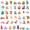 Wrapables Waterproof Vinyl Stickers for Water Bottles, Laptop, Phones, Skateboards, Decals for Teens, 80pcs, Sloths & Llamas - 2 of 4