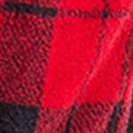 red black plaid with black