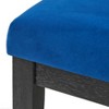 Buylateral Set of 2 North Bay Upholstered Dining Chairs Sapphire Blue Velvet - 4 of 4