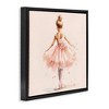 Stupell Industries Stepping Ballerina in Tutu Black Floater Framed Canvas Wall Art - 3 of 4