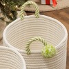 Colonial Mills Candy Cane Basket - Green 16"x16"x10" - 4 of 4