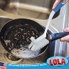 Lola Products Pro Utility All Purpose Kitchen Cleaning Brush, Durable Bristles, Comfort Ergonomic Rubber Non-Slip Grip, Built-in Food Scraper, 4 Pack - 2 of 4