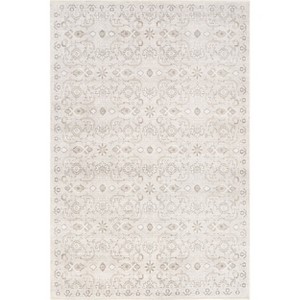 Nuloom Green Haven Collection Ariya Recycled Cotton Pet Friendly Machine Washable Area Rug, 4' x 6', Cream - 1 of 4