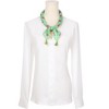 INSPIRE CHIC Women's Floral Printed Tassel Square Scarves 23.6X23.6" 1Pc - 2 of 4