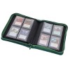 BCW Z-FOLIO 4-POCKET Toploaders Album Green HOLDS 160 Cards Side Loading Zipper - 3 of 3