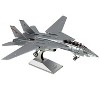 Model Kit Grumman F-14 Tomcat Fighter Aircraft "United States Navy" (Challenging Difficulty) Steel Model by Metal Earth - 3 of 4