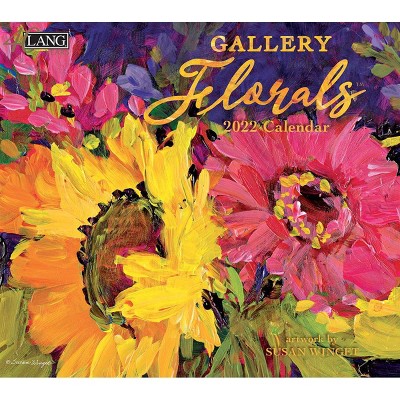 2022 Wall Calendar 12 Month 13.4"x24" Gallery Florals - Lang