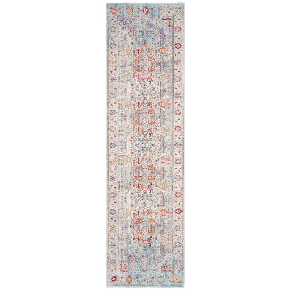 2'3inx4' Loomed Floral Accent Rug Blue - Safavieh