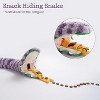 Fuzzwoof Snacker Snake Snuffle Dog Toy - No Stuffing, Squeaky & Crinkle Plush Toy, Belly Pouch for Bottles, Chew/Snuffle/Tug Toy for All Breeds - 4 of 4