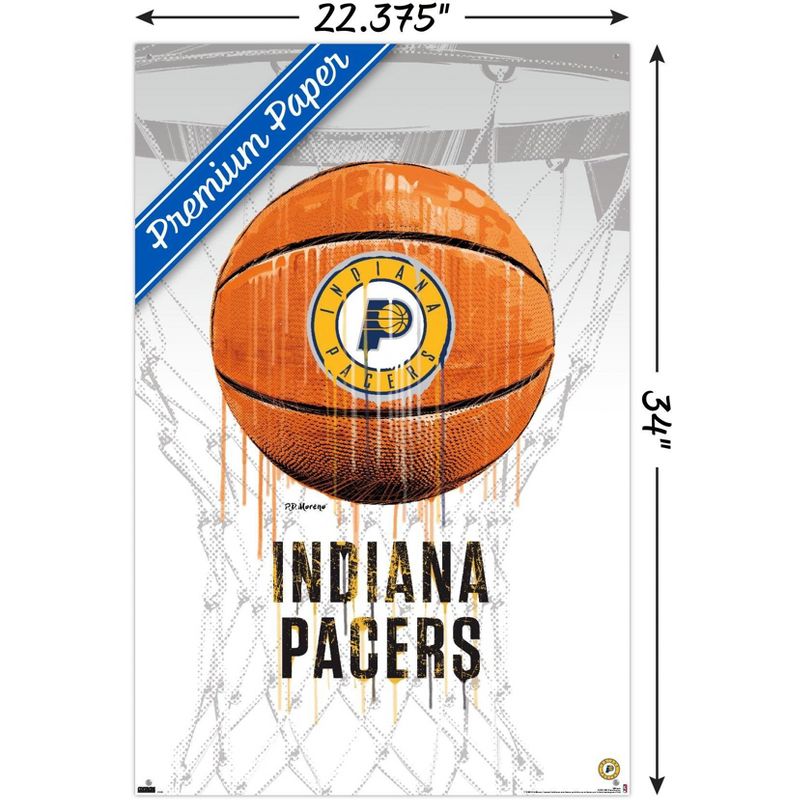 Trends International NBA Indiana Pacers - Drip Basketball 21 Unframed Wall Poster Prints, 3 of 7