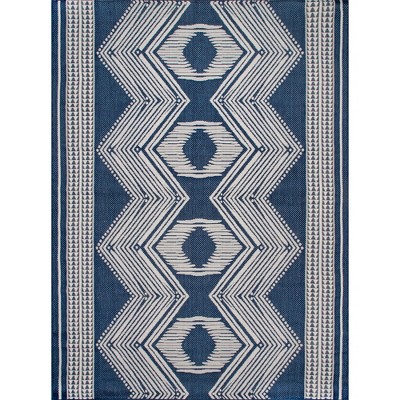 Nuloom Ranya Geometric Indoor/Outdoor Area Rug, 5' x 8', Navy