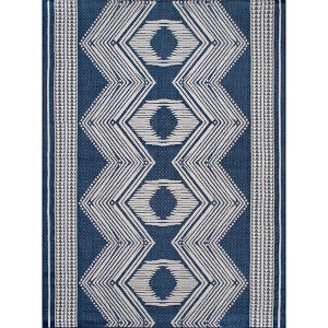 Nuloom Ranya Geometric Indoor/Outdoor Area Rug, 5' x 8', Navy - 1 of 4