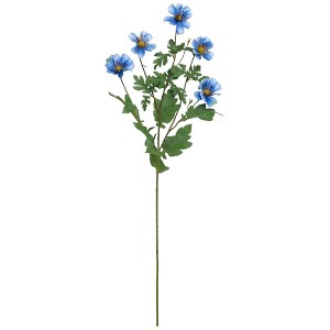 Northlight Artificial Floral Cosmos Sprays- 33" - Blue - Set of 6 - 1 of 4