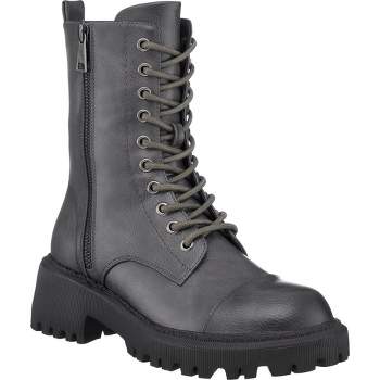 Mossimo Supply Co., Shoes, Mossimo Womens Lace Up Combat Boots With  Zipper